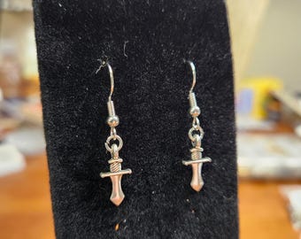 Teeny Sword Charms: Nickel-Free Components