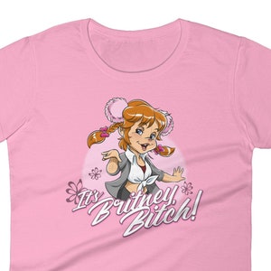 Britney Spears Brittany Miller Chipette Women&#39;s Short Sleeve Cotton Graphic T-Shirt | Soft & Light | Baby One More Time Piece of Me Merch