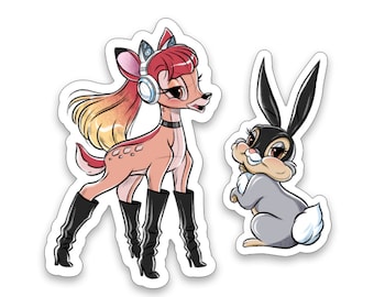 Ariana Grande x Disney Bambi Die Cut Vinyl Stickers - 2.5" tall Laptop Stickers, Stickers Bomb, Cute Stickers, Planner Sticker - Alex Bibian