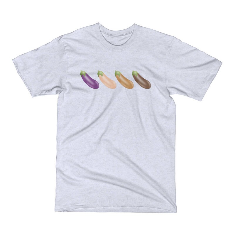 Eggplant Emoji Unisex Slim Fit Short Sleeve Tshirt Tee Etsy
