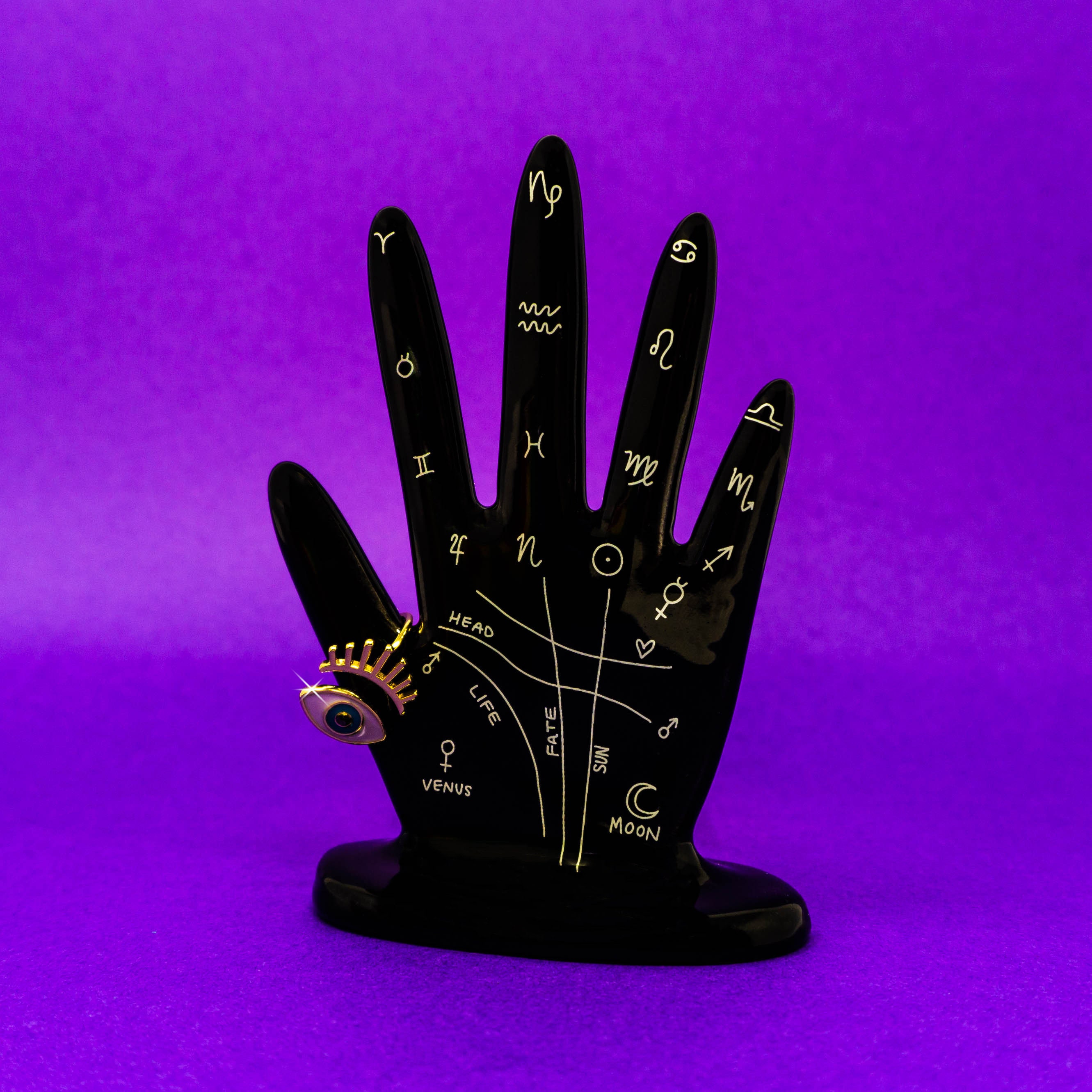 Palmistry Hand Ring Holder – Terra Soleil