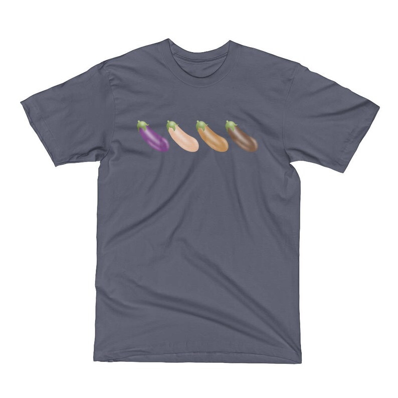 Eggplant Emoji Unisex Slim Fit Short Sleeve Tshirt Tee Etsy