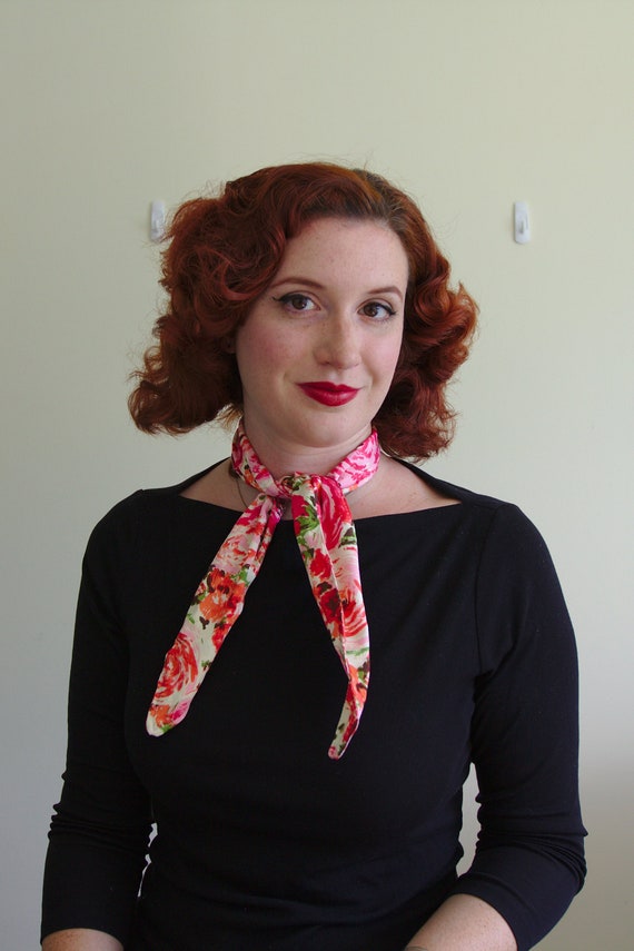 Rockabilly Style Pinup Head Scarf Head Wrap Rosie Wrap Etsy