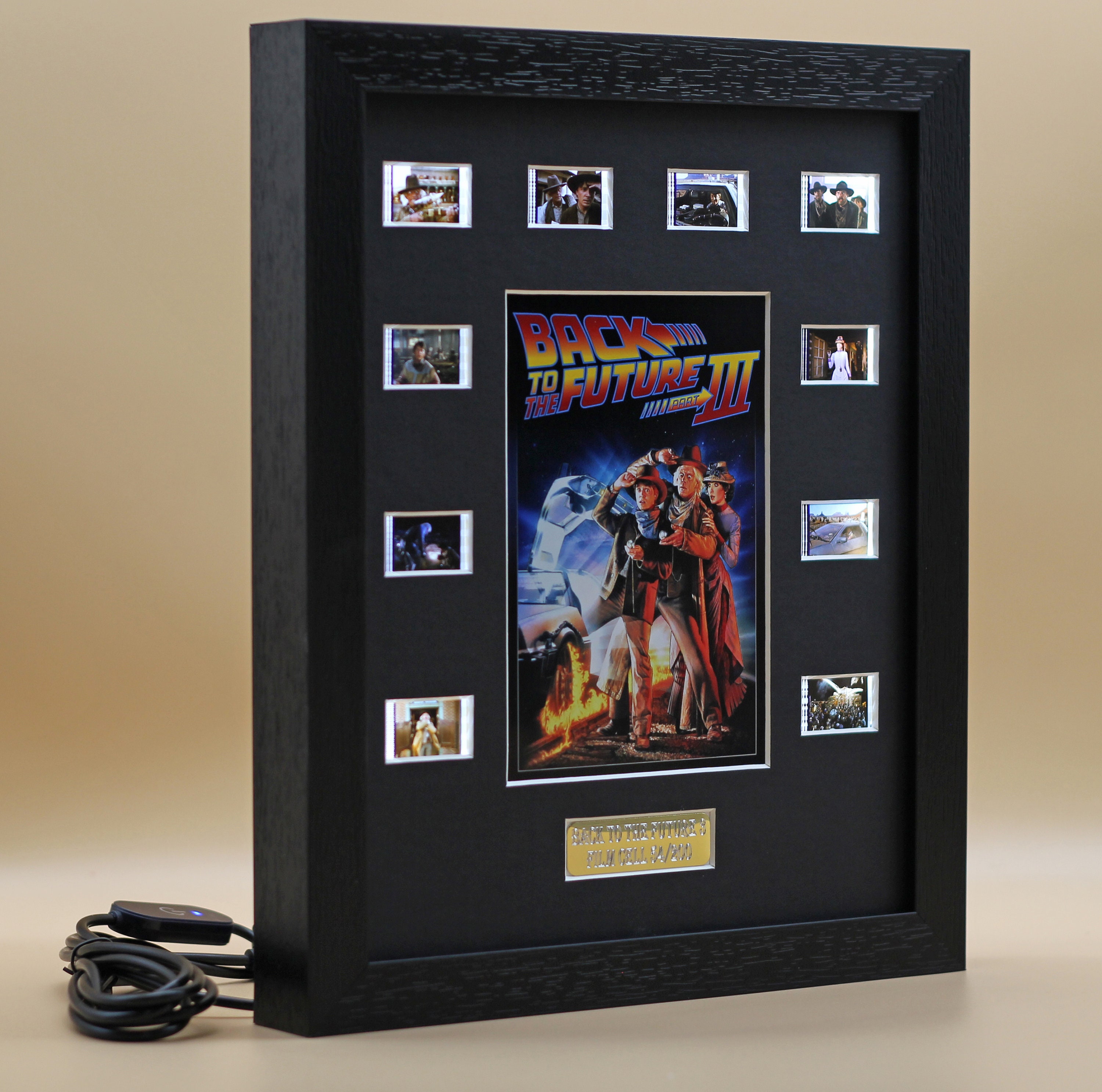 Backlight Back to the Future 3 Framed 35mm Film Cell Memorabilia 35mm Movie  Cells Backlit Backlight Soft Touch 