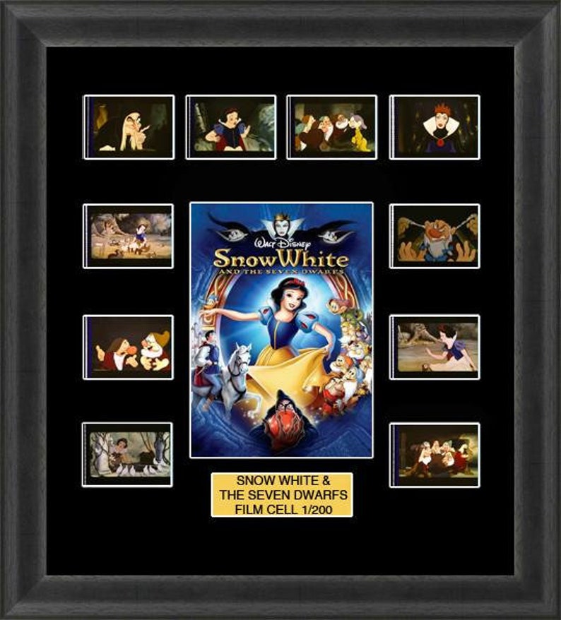 Backlight Disney Snow White Film Cell Memorabilia 35mm Movie Cel
