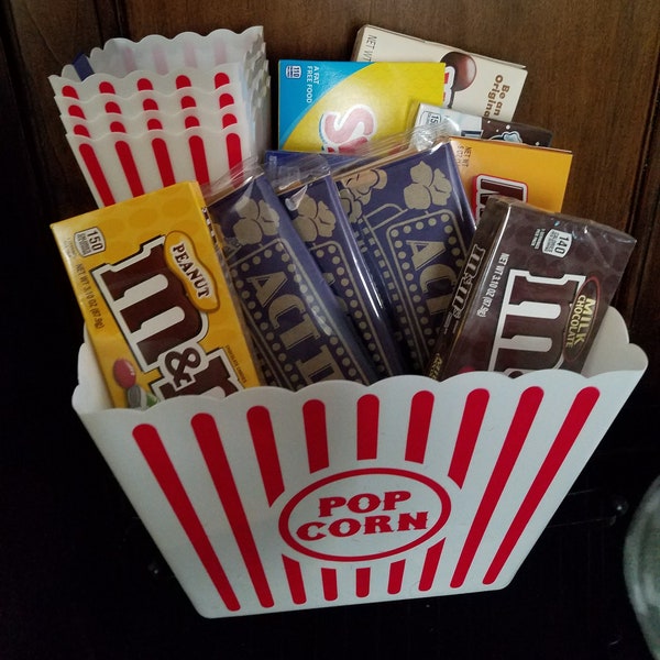 Customized AND Personalized popcorn Movie Night Gift Sets