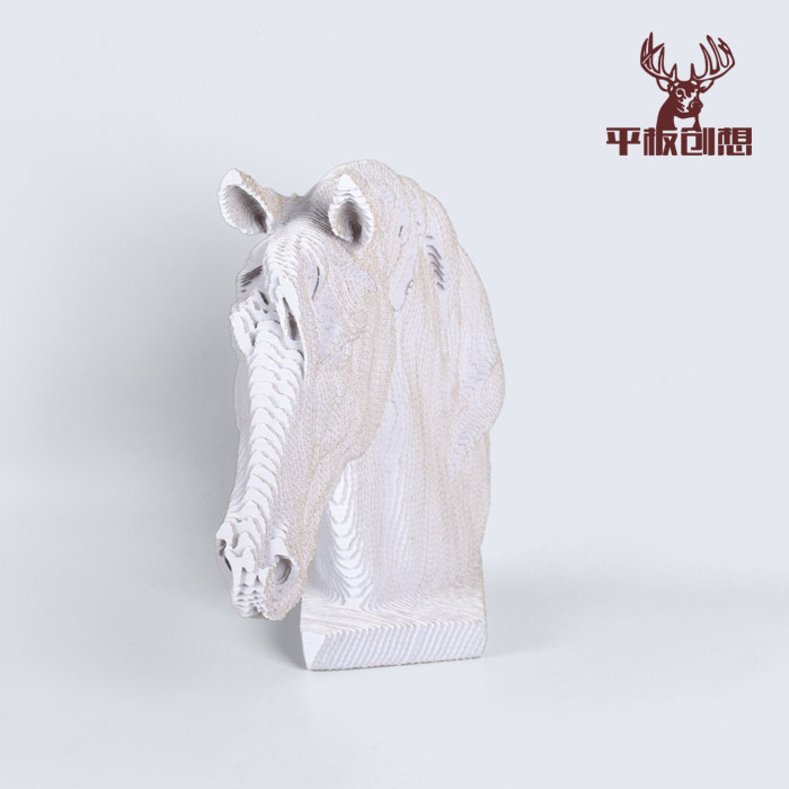 Horse Head DIY Cardboard Sculpture DIY Papercraft 3D Wall Etsy UK