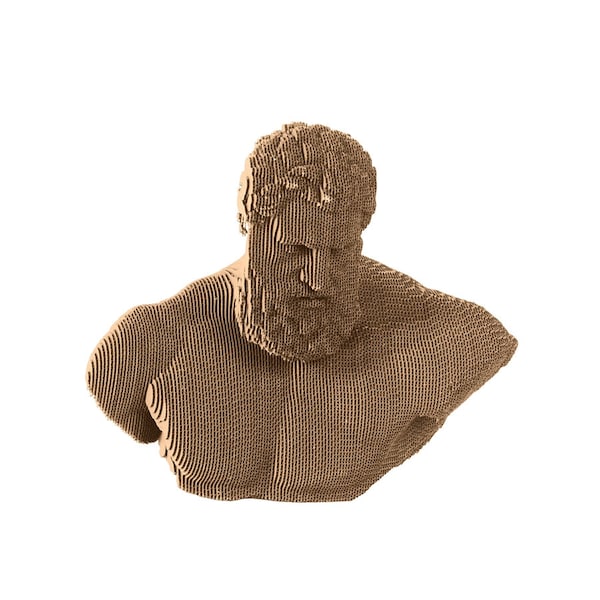 Hercules Bust  Cardboard  Classical Sculpture, DIY Papercraft, 3D paper art，Home Decor, Corrugated board ,DIY Gift