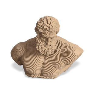 Petite taille Hercules buste Cardboard Sculpture, DIY Dragon Ball 3D Papercraft kit, 3D paper art, Home Decor, Planche ondulée, CADEAU DIY