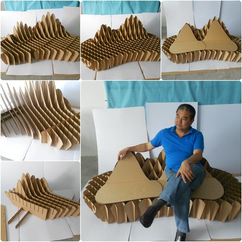 Creative Cardboard Sofa Etsy
