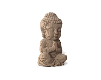 DIY Cardboard Buddha Statue, 3D Papercraft Kit, Home Decor