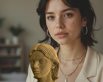 Kit de escultura de busto de cartón corrugado personalizado: crea tu obra maestra personal.