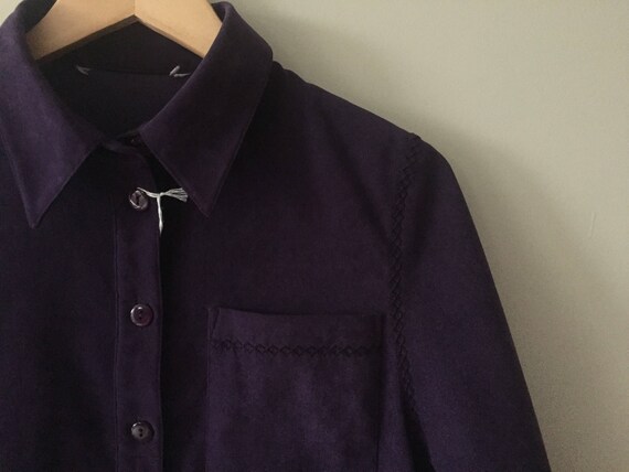 PURPLE VELOUR Blazer