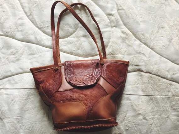 Genuine Patchwork Leather Shoulder Bag