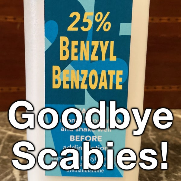 Benzyl Benzoate — Makes 16 oz (454 mL) of 25% lotion for scabies