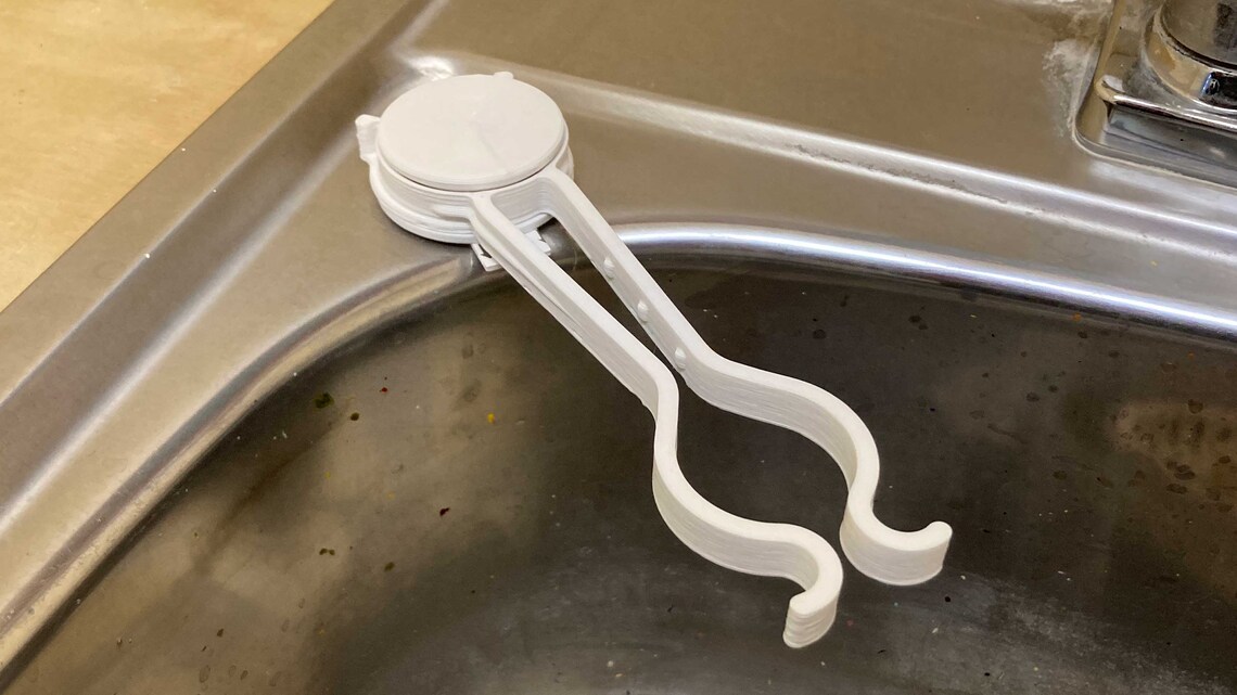 The Gripper dish wand & sponge holder Swivels out of your Etsy