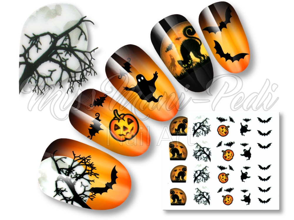 4. Halloween Nail Art Stickers Download - wide 3