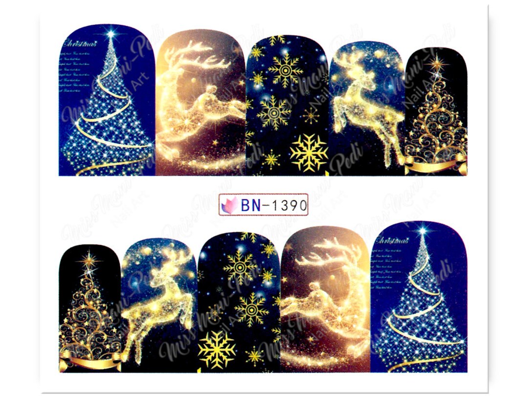 3D Christmas Nail Art Decals - wide 11