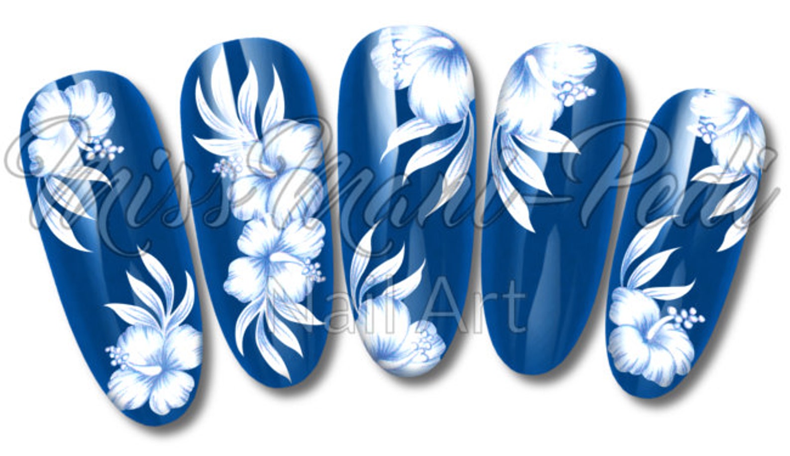 Nail Art Water Stickers Tropical Nails Beach Theme Nail Etsy UK