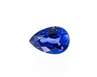 AAA Lab Created Synthetic Faceted Blue Sapphire Pear Loose Gemstone 3x5 to 18x25 AAA Lab Created Synthetic Faceted Blue Sapphire Pear Loose Gemstone 3x5 to 18x25