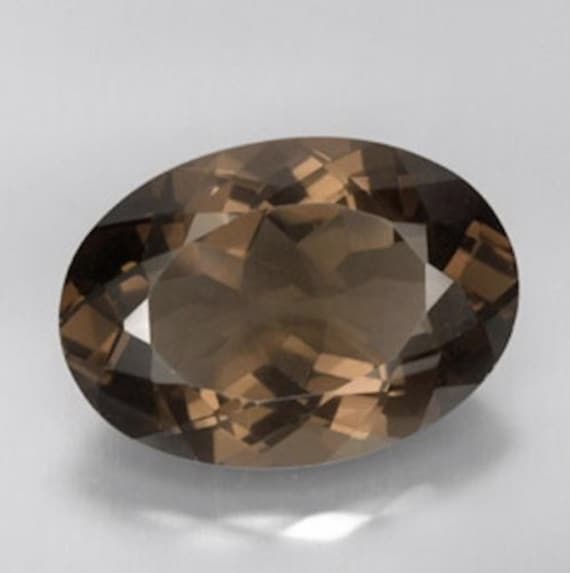 Natural Genuine Smoky Quartz AAA Oval Faceted Loose Gemstones for Jewelry Makings June Birthstone Semi Precious Stones 4x3mm 20x15mm