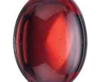 Natuurlijke echte Mozambique rode granaat ovale cabochon AAA losse stenen, luxe sieraden maken van stenen, januari geboortesteen (5x3mm - 14x10mm)