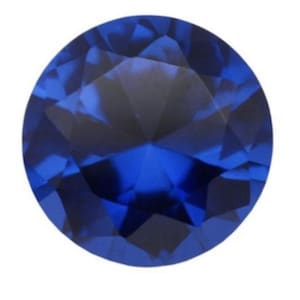 Lab-Created Blue Spinel Flame Fusion Round Faceted Loose Gemstones for Jewelry Makings, August Birthstone (1mm - 15mm)