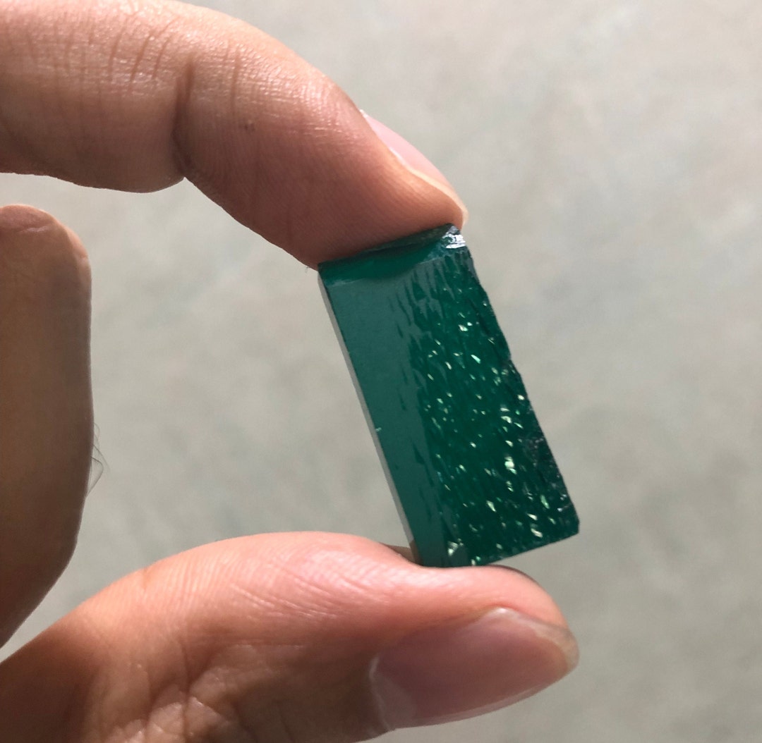 Loose Rough Green Hydrothermal Emerald Stones, Labcreated Emerald Rough, Emerald Stone for