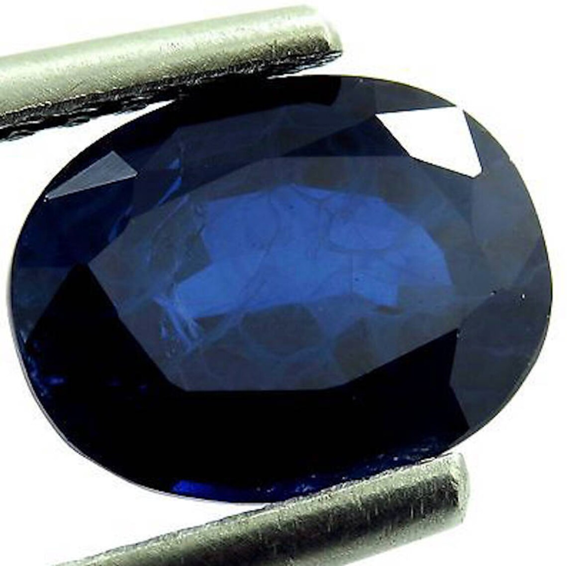 Lab Created Synthetic Blue Sapphire with Visible Inclusions Etsy