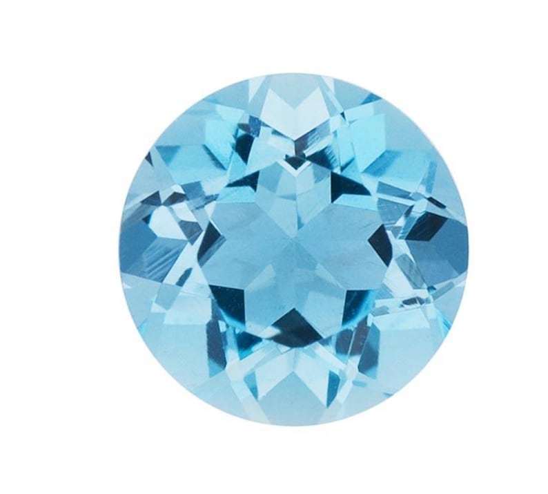 Natural Genuine Aquamarine Round Faceted AAA Loose Stones 2mm Etsy