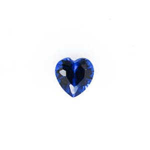 Nano Crystal Blue Color Heart Faceted AAA Loose Gemstones for Jewelry Makings, Heat Resistant (3x3mm - 15x15mm)