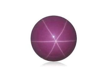 Lab Created Star Ruby Round Cabochon Loose Gemstones (7mm - 12mm)
