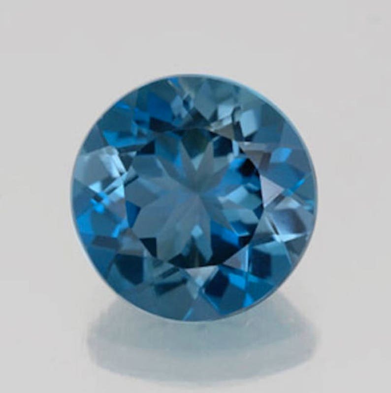 Lab Created Spinel Blue Zircon AAA Round Faceted Loose Stones Etsy