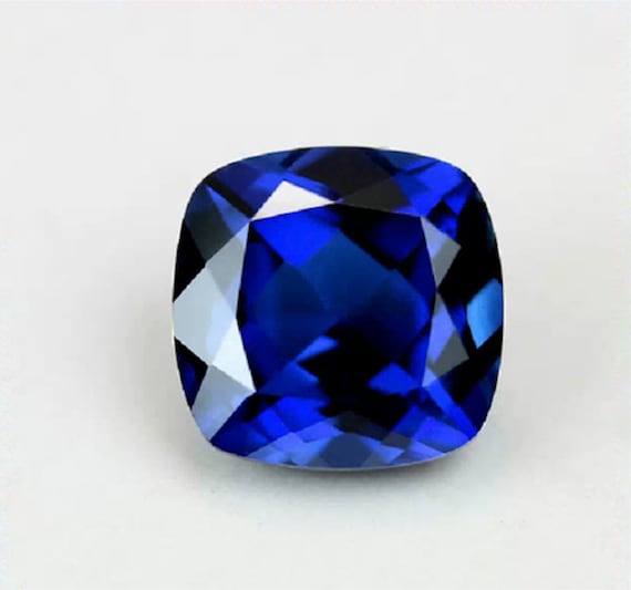 Natural Blue Sapphire Diffusion AAA Cushion Faceted Loose