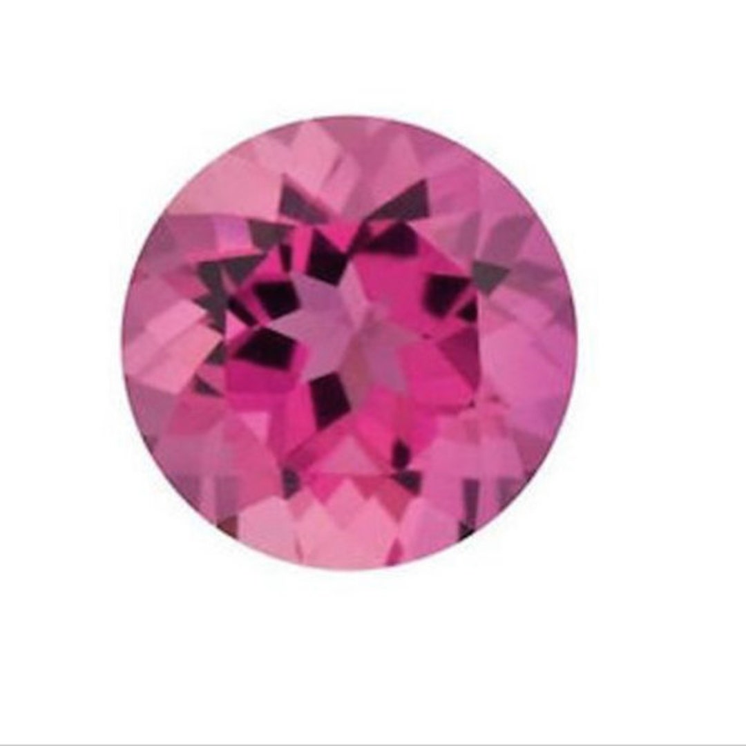 Round October Birthstone Tourmaline Pink Rings Open – Aurora Tears