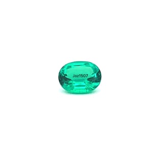 Loose Oval Faceted Light Green Hydrothermal Colombian Emerald Stones, Lab-Created Emerald Gemstones, Jewelry Makings (4x3mm - 14x10mm)