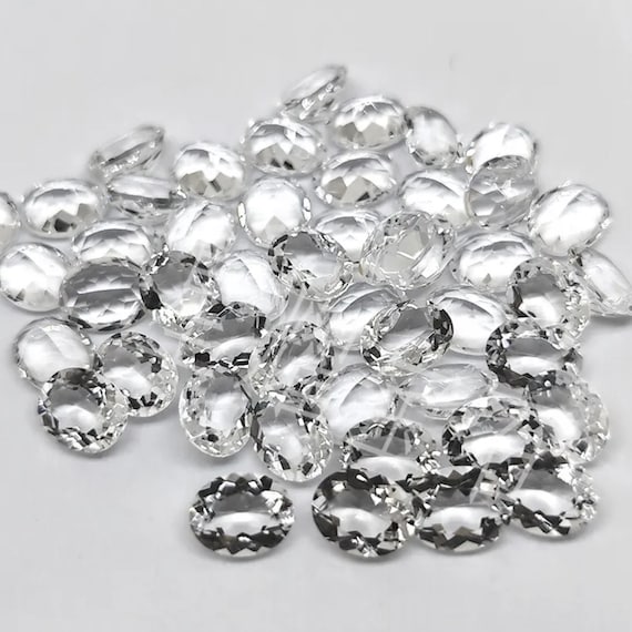 Natural White Zircon AAA Oval Faceted Loose Stones for Luxury Jewelry  Makings, Semi-Precious Gemstones, December Birthstone (4x3mm 6x4mm)