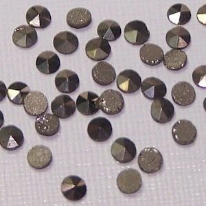 Natural Marcasite Round Cabochon - Bulk Packages of 200 Loose Stones for Jewelry Makings (0.9mm - 2.2mm)