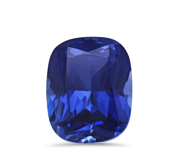 Loose Elongated Cushion Faceted Blue Sapphire Corundum Stone, Lab Created  Sapphire Gemstone for Rings, Jewelry Makings AAA (6x4mm 16x12mm)
