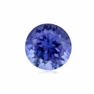 Genuine Natural Tanzanite Gemstone AAA Violet Blue Color Round Faceted Loose Stones for Jewelry Makings, December Birthstone (1.5mm - 6mm)