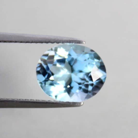 Natural Genuine Aquamarine Oval Faceted AAA Loose Stones for Jewelry  Makings, March Birthstone, Semi Precious Gemstones (4x3mm 10x8mm)