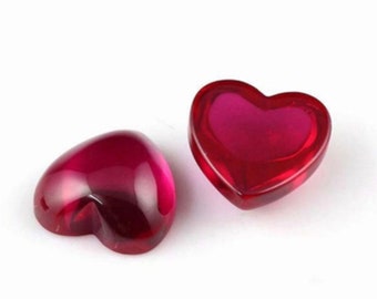 Lab Grown Heart Shape Ruby 4mm Lot of 25 Stones Lab Grown Heart Shape Ruby 4mm Lot of 25 Stones