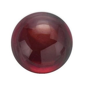Natural Genuine Mozambique Red Garnet Round Cabochon AAA Quality Loose Stones, Luxury Jewelry Making Stones, January Birthstone (3mm - 7mm)
