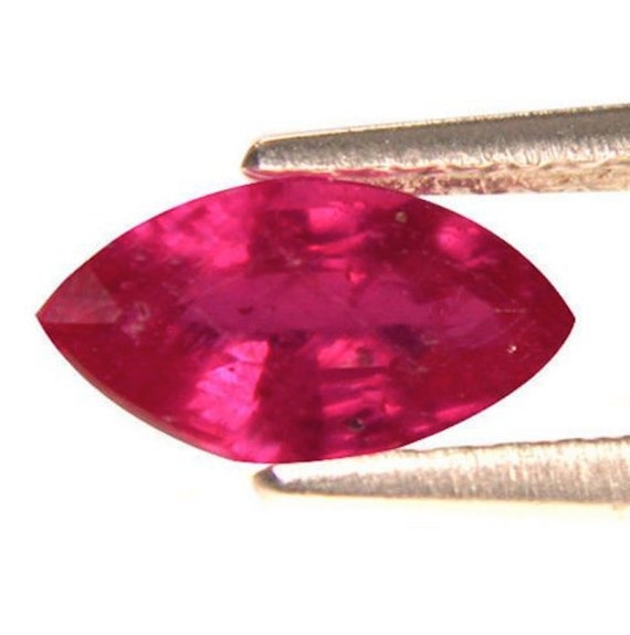Genuine Natural Ruby Marquise Faceted Loose Gemstones for Jewelry Makings,  July Birthstone (4x2mm 8x4mm)
