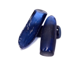 Blue Sapphire Corundum Loose Rough Stone, Lab Created Sapphire Boules, Rough for Faceting, Top Quality (150 carats stone)