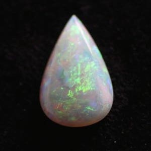 Lab Created White Opal Pear Cabochon AAA Loose Stones for Jewelry Makings (5x3mm - 14x10mm)