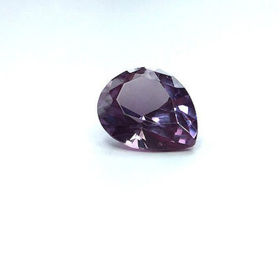 Lab Created Alexandrite Corundum AAA Pear Faceted Loose Stones