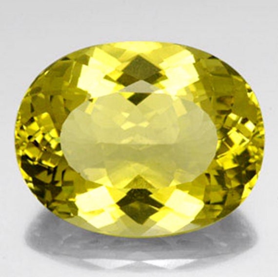 Genuine Natural Lemon Topaz AAA Oval Faceted Heated Loose