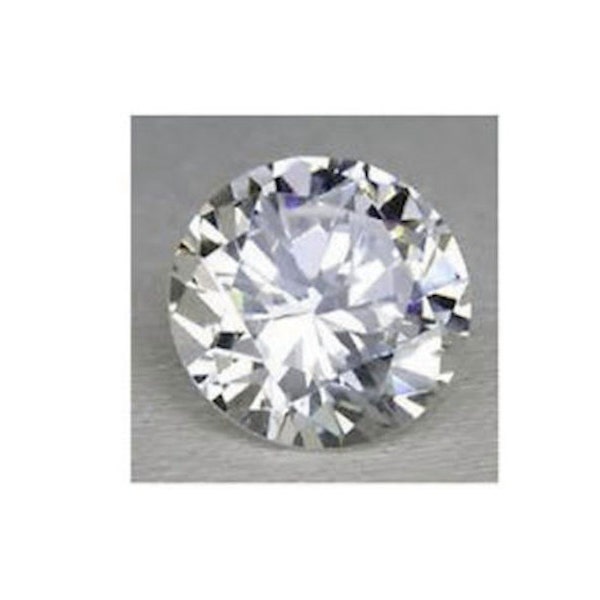 Loose Round Faceted White Sapphire Corundum Stone, Lab Created Sapphire Gemstone for Engagement Ring, Jewelry Makings Top Quality (1mm-15mm)