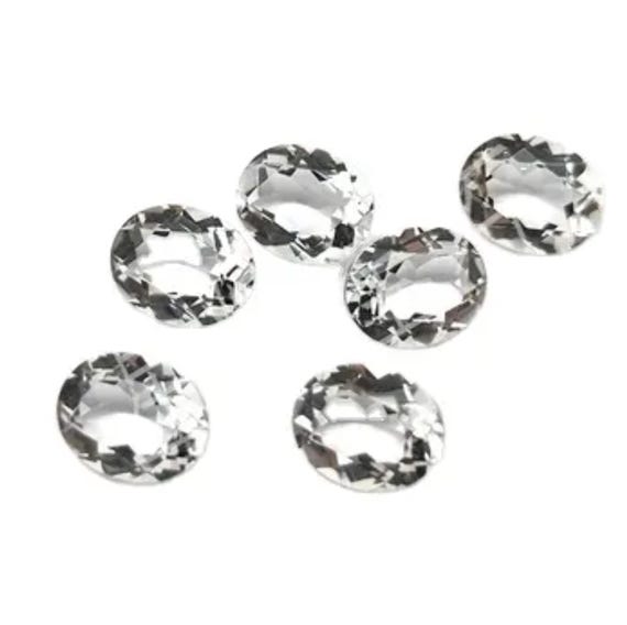 Buy Natural White Zircon AAA Oval Faceted Loose Stones for Luxury